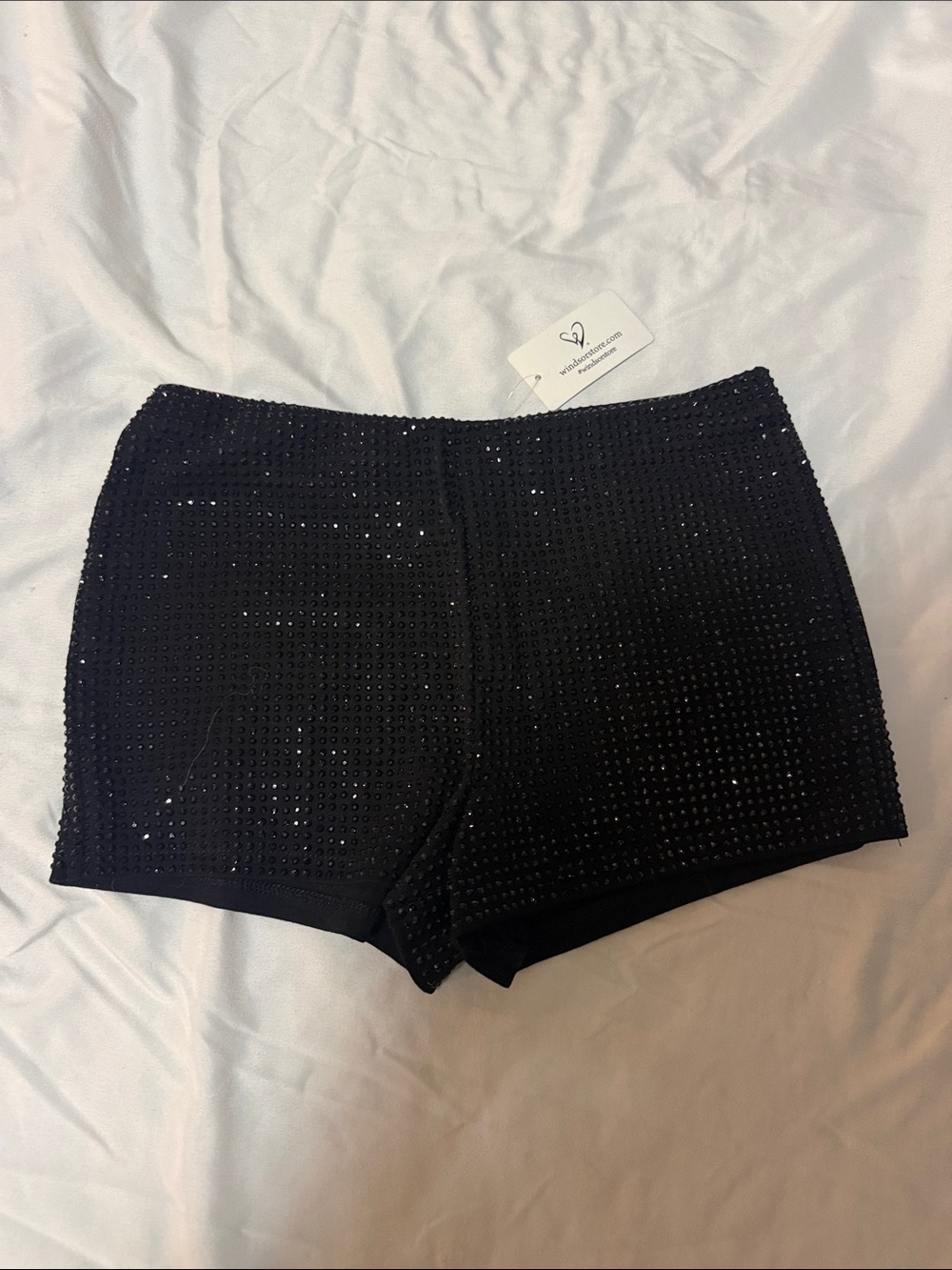 Windsor Black Sequin Bike Shorts